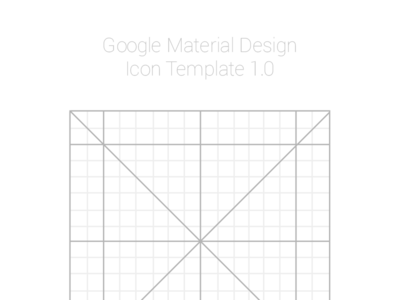 Google Material Design Icon Template PSD