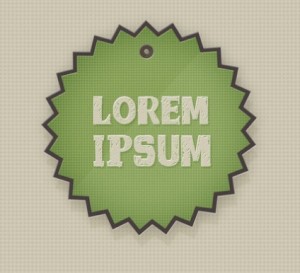 Vintage Badge Sticker Set PSD