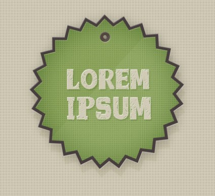Vintage Badge Sticker Set PSD