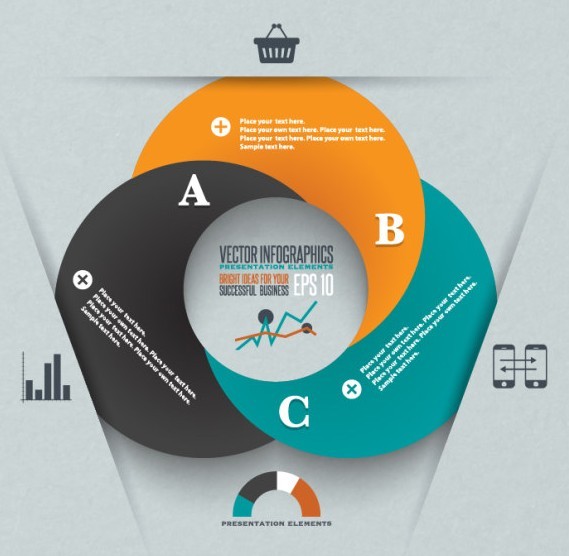 Creative Circle Infographic Presentation Elements Vol.1