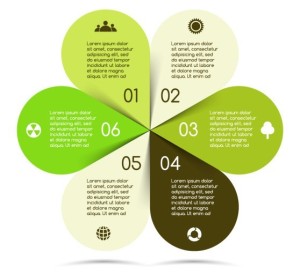 Creative Flower-Style Infographic Template Vector Vol.1