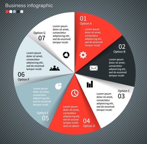 Creative Pie Chart Chart Business Infographic Vector