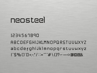 Neosteel Modern Font
