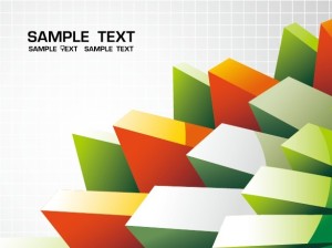 Abstract 3D Cube Background Vector 02
