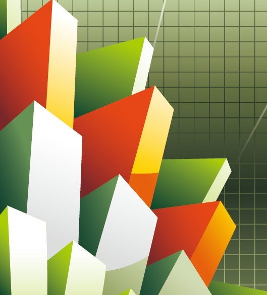 Abstract 3D Cube Background Vector 04