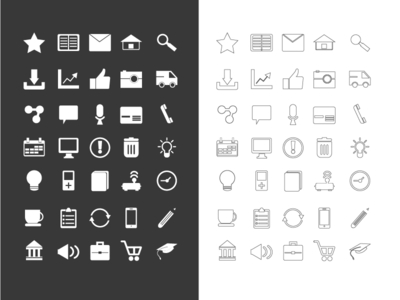70+ Vector Business Icons