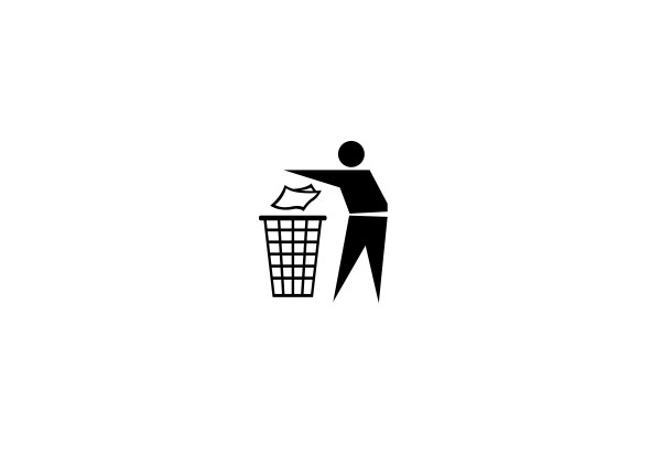 Trash Can Symbol Vector