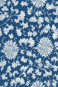 Vintage Chinese Flower Pattern