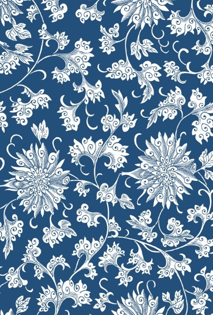 Vintage Chinese Flower Pattern