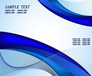Blue Abstract Curved Lines Tech Background Vector