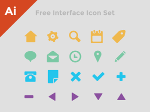 Interface Icon Set Vector