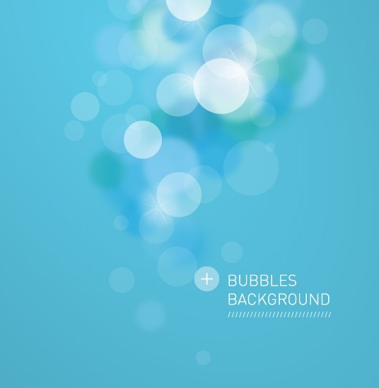Blue Bubbles Background Vector