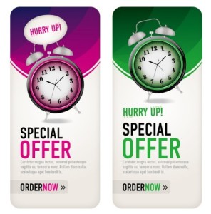 Vertical Special Offer Banners Vector
