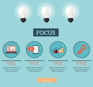 Creative Business Signup Template Vector