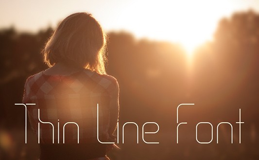 Thin Line Font