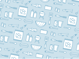 Clean BBQ Icon Set Vector