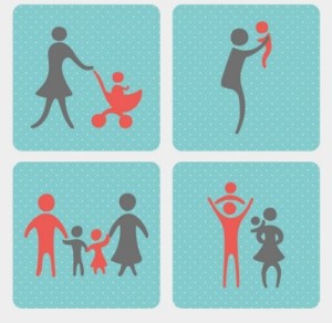 Family Silhouettes Vector