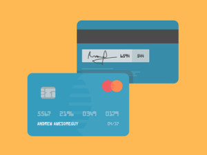 Flat Credit Cards Vector