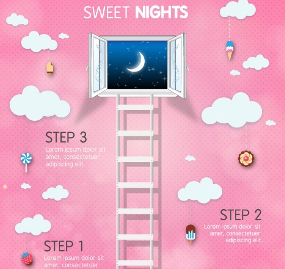 Sweet Nights Vector Clipart