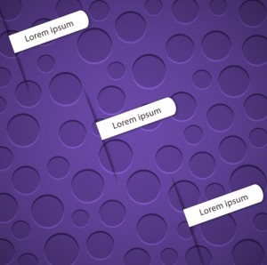 3D Purple Circle Background Vector