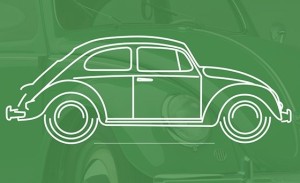 Classic Volkswagen Beetles Vector