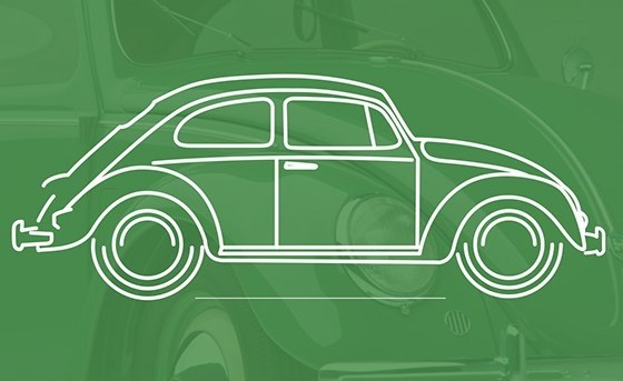 Classic Volkswagen Beetles Vector