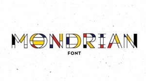 Mondrian Vector Font