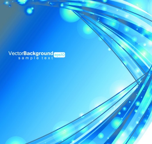 Bright Blue Waves Background Vector
