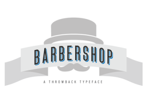 Barbershop Typeface Vector