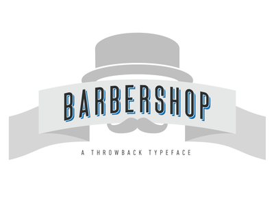 Barbershop Typeface Vector