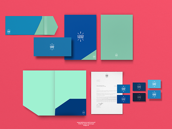 Simple Stationary Mockup Template PSD