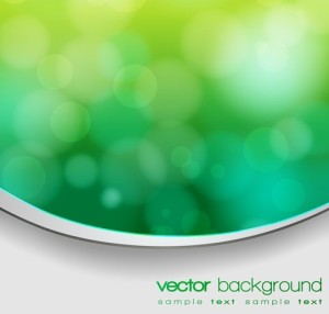 Fresh Green Bokeh Background Vector 02