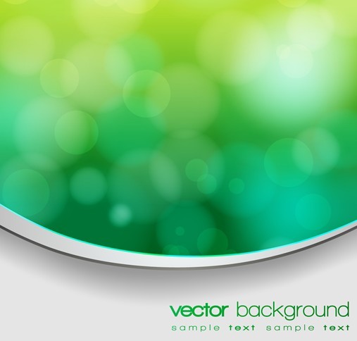 Fresh Green Bokeh Background Vector 02