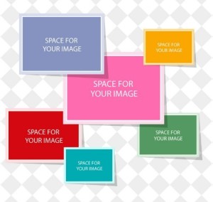 Colorful Photo Frames Vector