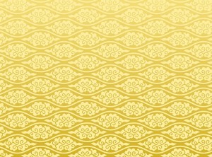 Seamless Golden Cloud Pattern Vector