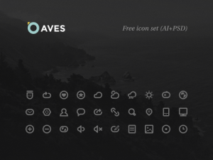 Aves Icon Set (AI+PSD)