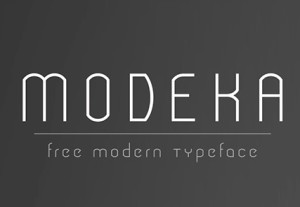 MODEKA Modern Typeface