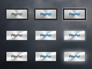 Metal Paypal Buttons PSD