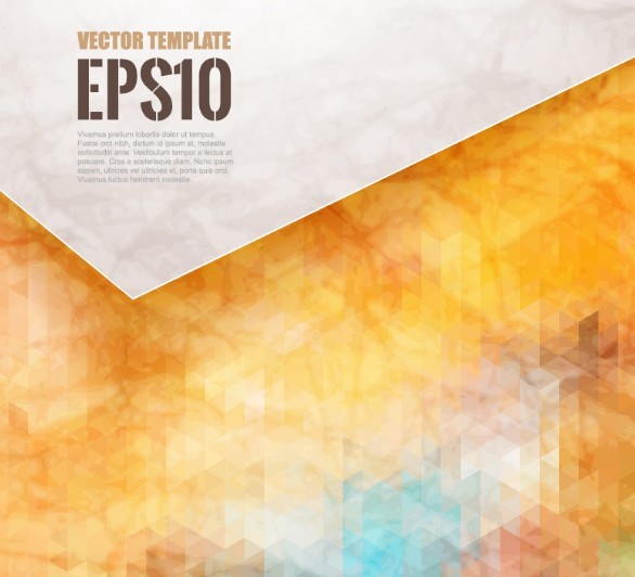 Geometric Watercolor Background Vector