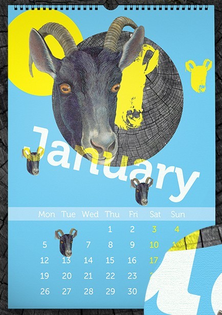 Printable Calendar 2015 Template Vector