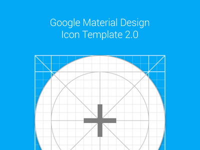 Material Design Icon Template Vector