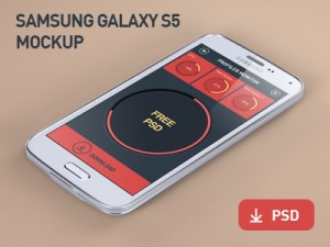Samsung Galaxy S5 Mockup PSD