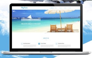 MyTour Travel Website PSD Template