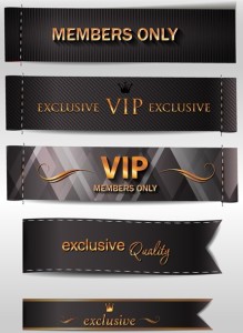 Dark VIP Card Design Templates Vector