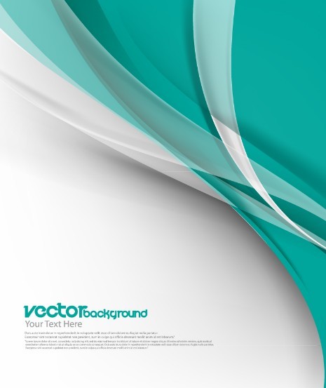 Super Clean Green Waves Abstract Background Vector