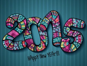Creative 2015 Happy New Year Design Vector