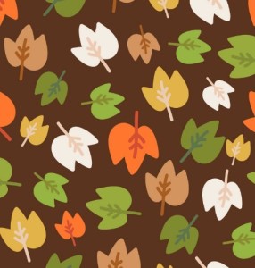 Four Seasons Leaves Background Vector