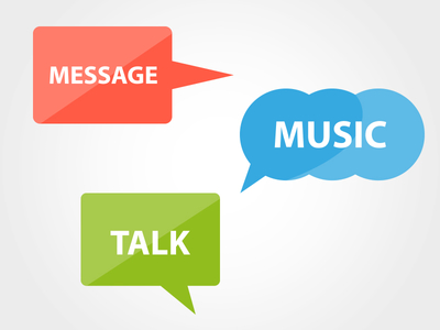 Flat Speech Bubbles Vector