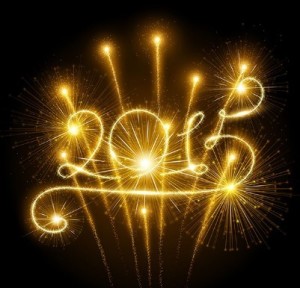 Fireworks 2015 Text Style Vector