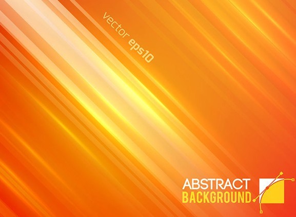 Orange Gradient Lights Background Vector